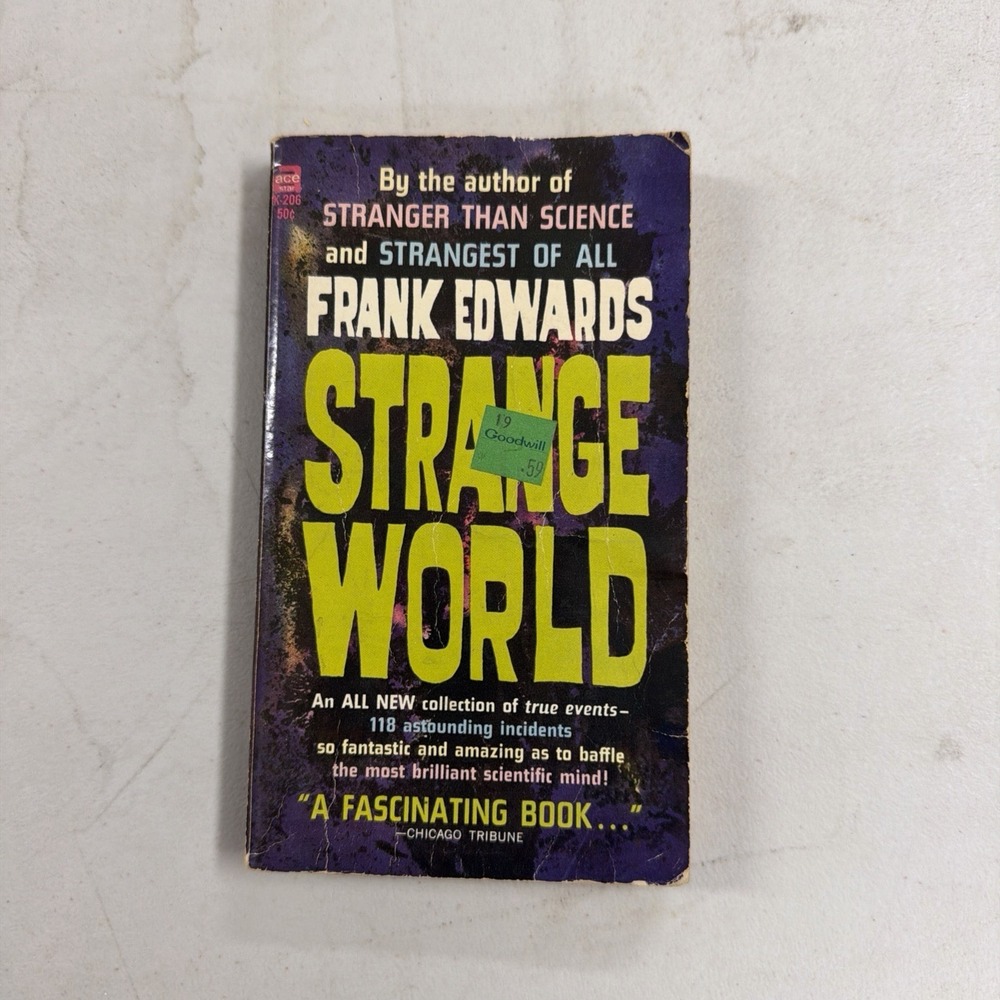 Strange World 1964 Ace Frank Edwards UFO UAP Alien True Reports 118 Incidents